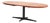 Vintage Dining Table with Extension in Iron and Teak attributed to Roche Bobois, France, 1965 For Sale
