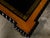 English 19th Century Oak Desk with Ebonized Accents and Gilded Greek Key Frieze For Sale - Image 4 of 10
