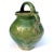 French Provincial 19th Century French Provence Green Glaze Gargoulette – Antique Provençal Pottery Jug For Sale - Image 3 of 9
