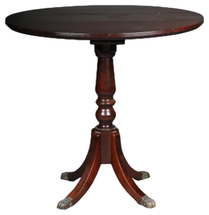 English Folding Side Table, 20th Century