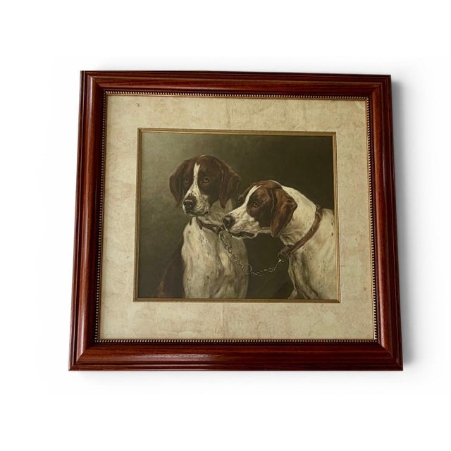 Late 20th Century Large Hand-Colored Heywood Hardy Hunting Hounds Engraving After j.d. Piatt in Custom Walnut Frame For Sale - Image 4 of 7
