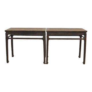 Antique Chinese Small Console or Wine Table 10, Pair For Sale