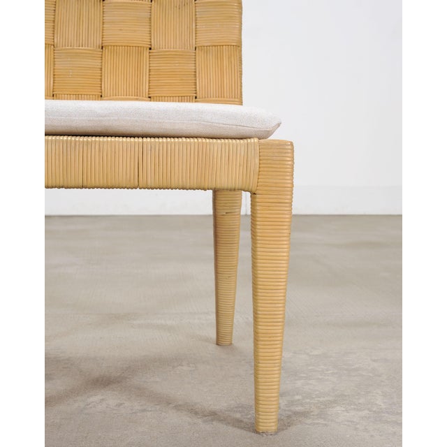 Set of Twelve John Hutton Donghia Block Island Cane Dining Chairs For Sale - Image 12 of 18