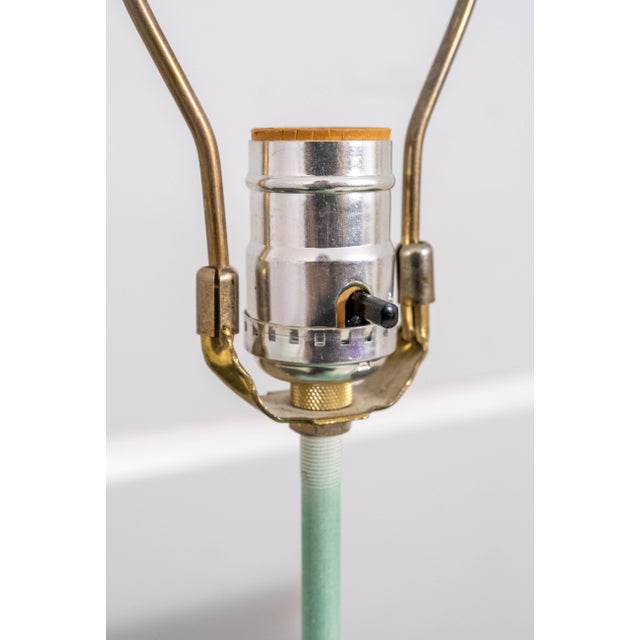 Vintage Metal Tole Palm Tree Island Table Lamp For Sale - Image 9 of 14