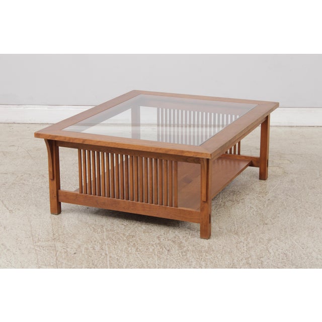 Arts & Crafts Stickley Mission Cherry Arts & Crafts Coffee Table For Sale - Image 3 of 16