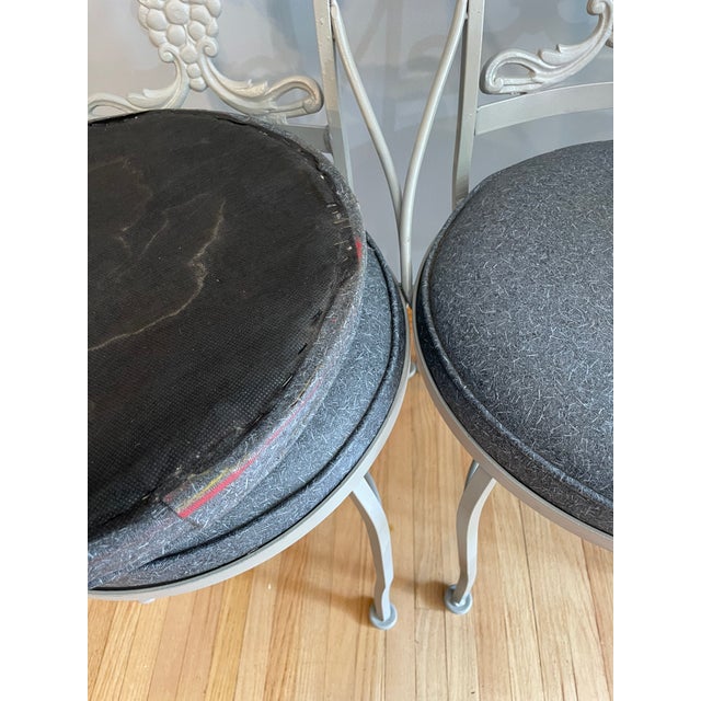 Metal 1960s Molla French Hollywood Regency Cast Aluminum Dining Chairs - Set of 6 For Sale - Image 7 of 14