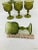 Glass 1960s Diamond Point by Indiana Glass Dark Green Avccado Water Goblets- Set of 5 For Sale - Image 7 of 8