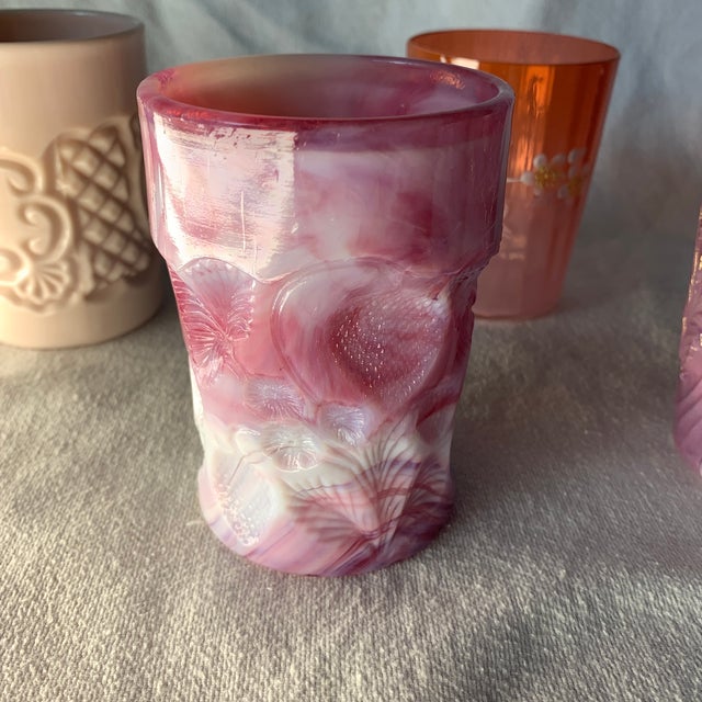 1930s Rare Eclectic Collection Art Glass Tumblers - Set of 10 For Sale - Image 11 of 12