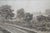 Antique Charles Gondel Mailman Horse & Carriage Panoramic Landscape Etching 25" For Sale - Image 10 of 13