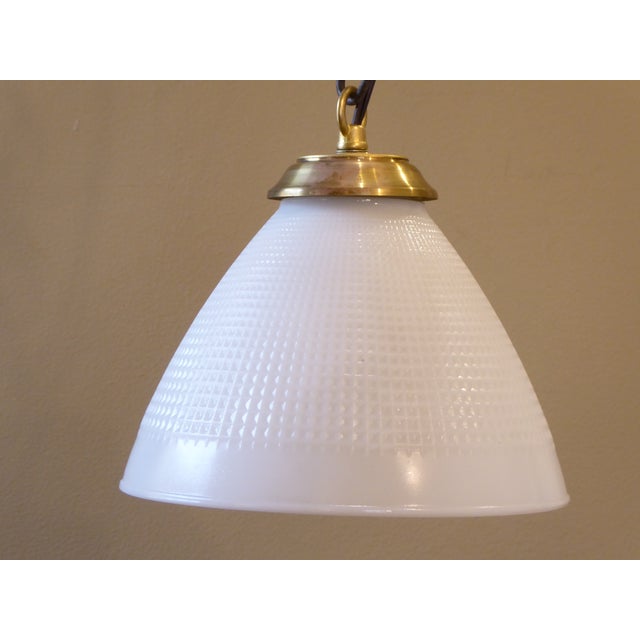 Vintage Milk Glass Pendant Light Chairish