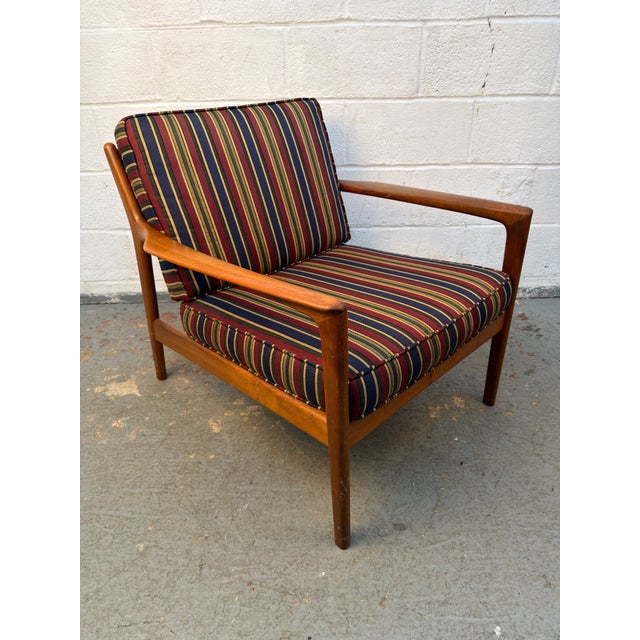 Mid-Century Modern Teak Scandinavian Armchair For Sale In New York - Image 6 of 13