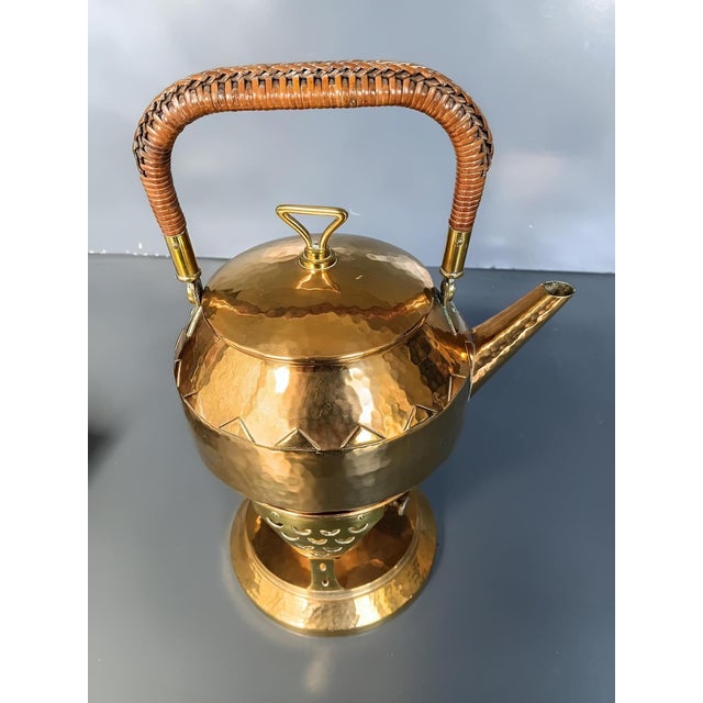 1900s WMF Samovar Art Nouveau Jugendstil Copper and Brass Liberty Style For Sale - Image 14 of 14