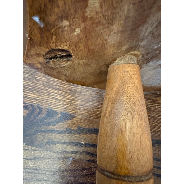 Wood Vintage S. Bent & Bros. Solid Maple Colonial Windsor Side Chair – Gardner, Massachusetts For Sale - Image 7 of 10