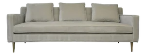 Dunbar Sofa by Edward Wormley on Brass Legs
