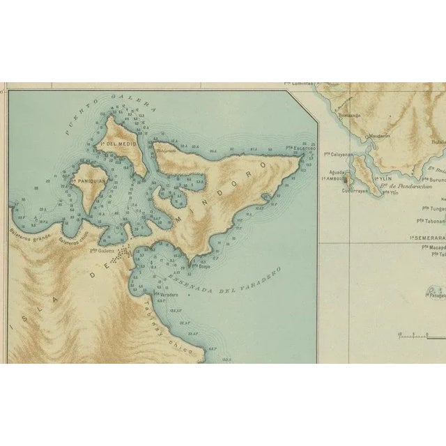 Map of the Island of Mindoro, 1899 For Sale - Image 6 of 9