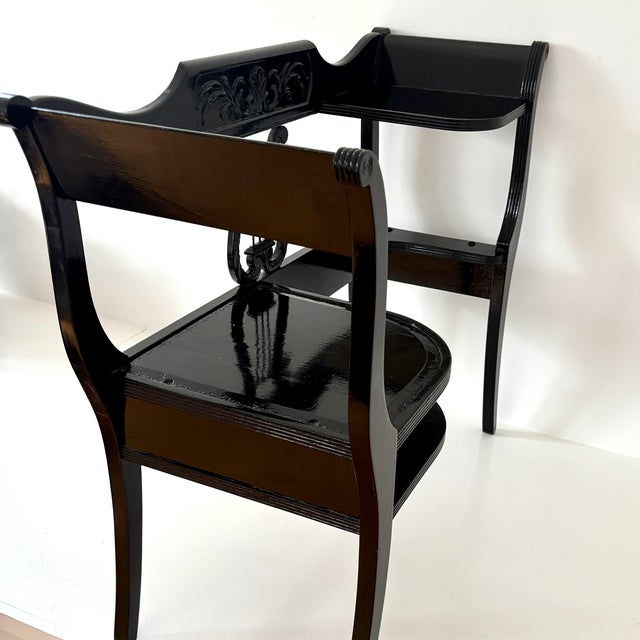 American Chic Duncan Phyfe Telephone Table Circa 1930s For Sale - Image 3 of 12