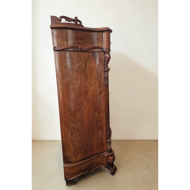 Napoleon III Display Case in Mahogany For Sale - Image 10 of 12