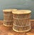 Vintage Woven Rattan Accent Tables - Set of 2 For Sale - Image 9 of 14