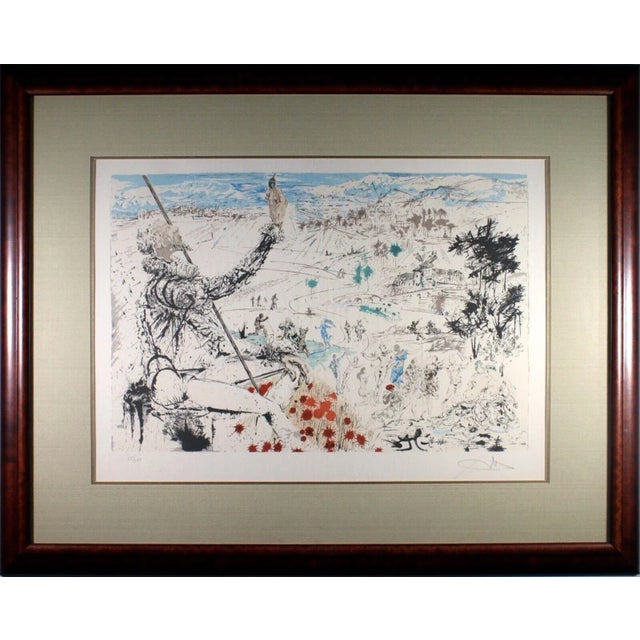 Dali L'Age d'Or de la suite Don Quichotte de la Mancha 1957 Signed Lithograph For Sale - Image 13 of 13