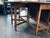 Chestnut Vintage Large Oak Parquet Top Drop Leaf Dining Table For Sale - Image 8 of 12