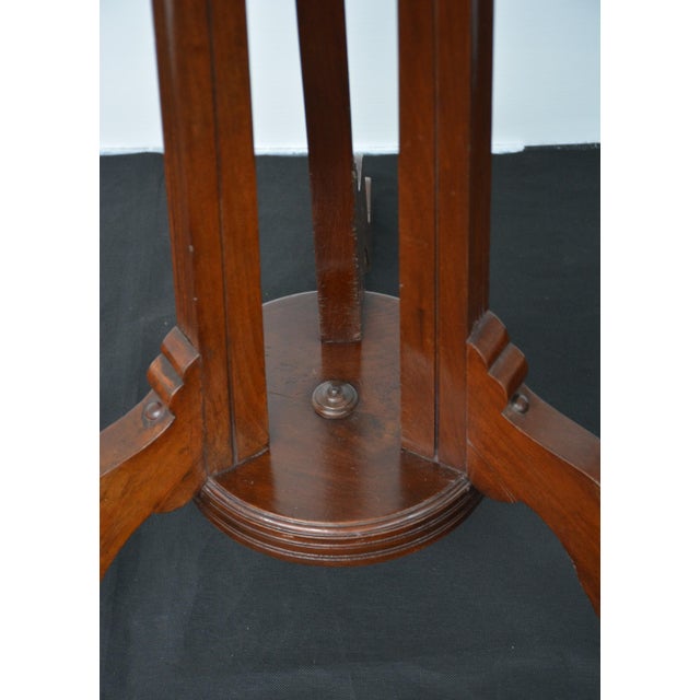 Brown Arts and Crafts Walnut Coat Stand by Jas Shoolbred, 1900 For Sale - Image 8 of 14