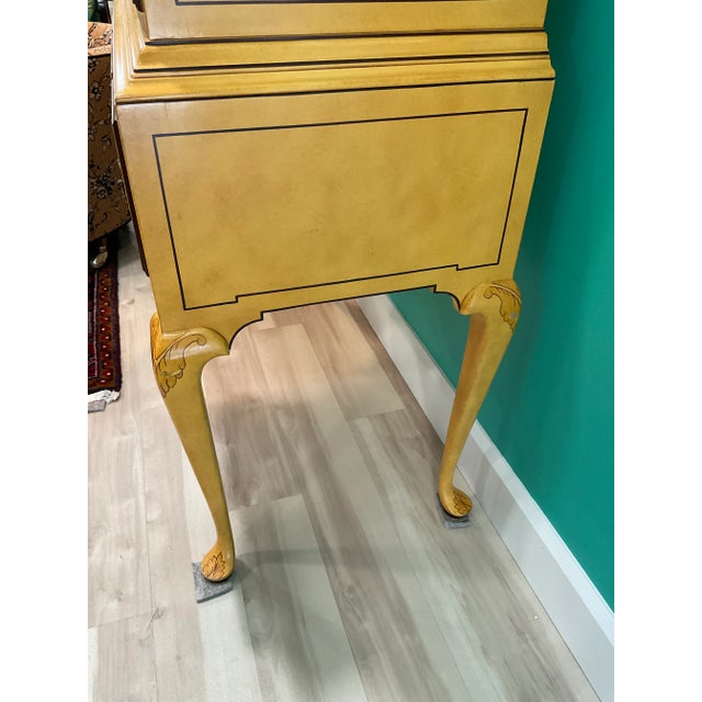 Baker Furniture Company 1970s Vintage Baker Chinoiserie Highboy For Sale - Image 4 of 9