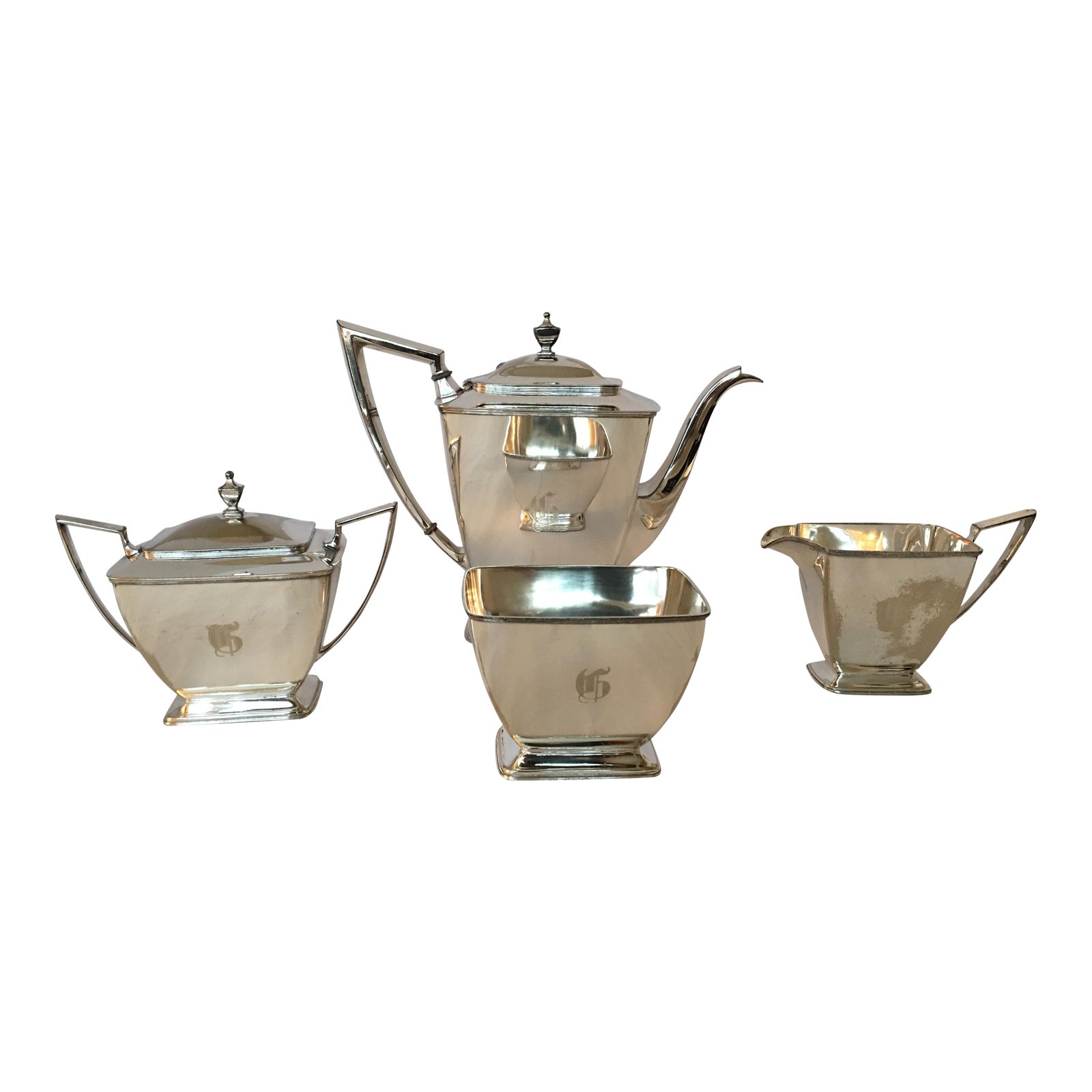 Vintage Silver Plate Pairpoint Co. Sheffield Tea Service Set Set of 4 Chairish