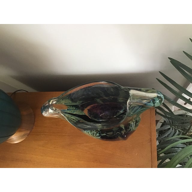 2000s Signed David Lotton Art Glass Vase For Sale - Image 9 of 12
