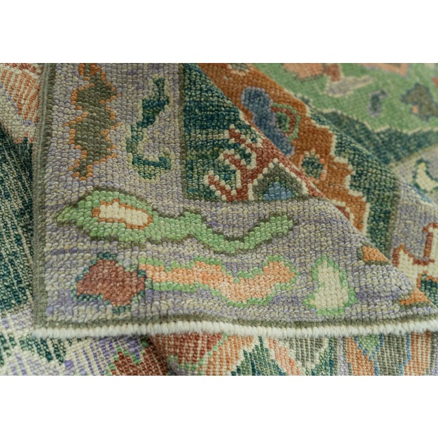 Textile Turkish Oushak Rug 2'9" x 10' #19067 For Sale - Image 7 of 8