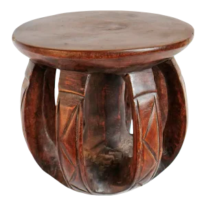 Vintage Baga Small Round Tribal Stool