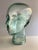 Glass Vintage Green Glass Mannequin Head For Sale - Image 7 of 7