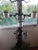 Early 20th Century Solid 68" Tall Black Heavy Solid Wrought Iron Plant Pot Holder Stand For Sale - Image 4 of 10