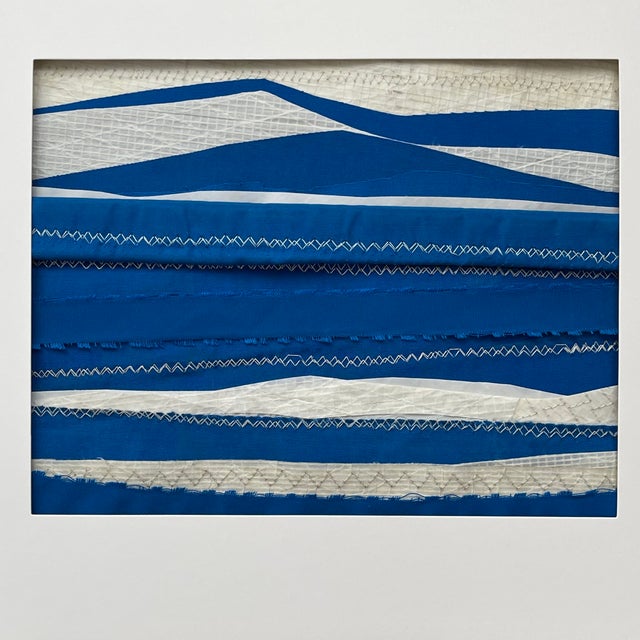 2020s Contemporary Semi-Abstract​ Mixed Media Nautical Sailcloth Landscape​ - By JJ-Hogan | Where the Ethos Is Positive For Sale - Image 5 of 10
