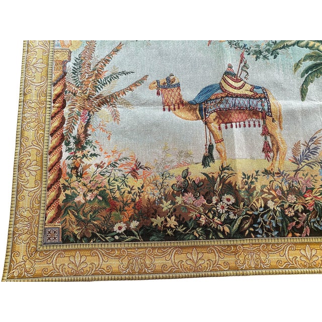 Textile Jean-Baptiste Huet the Camel French Wall Tapestry 35 X 45 Inches For Sale - Image 7 of 15