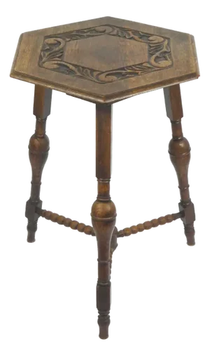 Large Antique Wooden Side Table