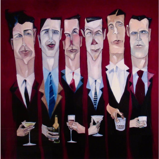 This artwork "Untitled (Personages Drinking) 2" c.2005, is an original serio lithograph (serigraph and lithograph) on...