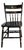 19th Century Antique Hitchcock Style Black Painted & Stenciled Side Chair For Sale
