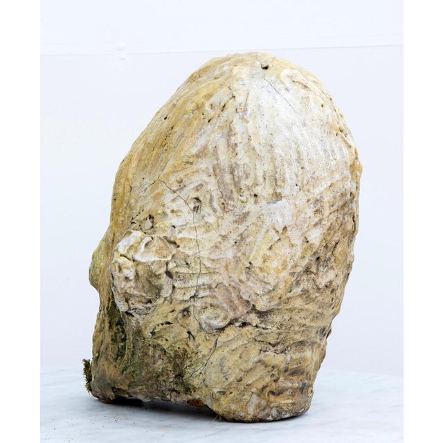 Early 21st Century Testa Nº 8 Expresionist Ceramic Head in White Stoneware with Bismuth Raku Glaze, 2010s For Sale - Image 5 of 11