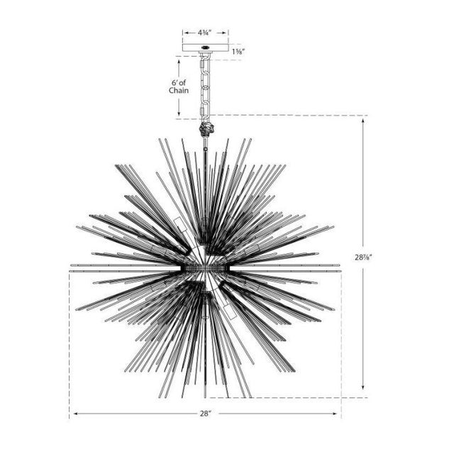 2020s Kelly Wearstler for Visual Comfort Signature Strada Medium Round Chandelier in Gild For Sale - Image 5 of 5