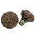 Antique American Bronze Door Knobs With Door Plates - 5 Pieces For Sale - Image 6 of 9