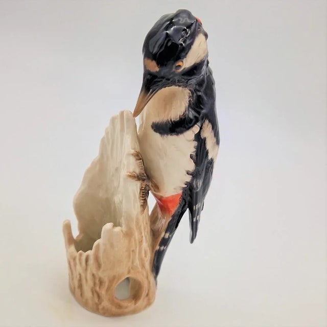 Specht Porcelain Figure by Göbel, 1975 For Sale - Image 4 of 8