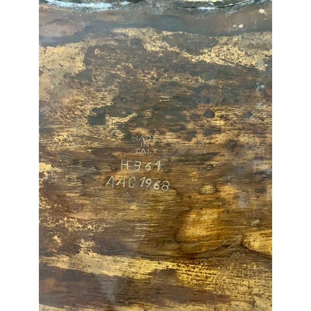 Vintage Mid Century Brutalist Italian Brass Planter Paw Feet For Sale - Image 17 of 18