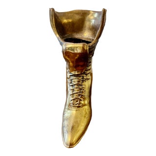 Mid 20th Century Brass Ladies High Heel Shoe For Sale