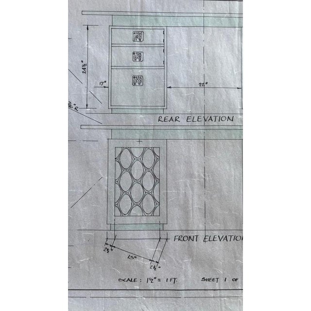Mid-Century Modern Semi-Circular Desk, 1970s For Sale - Image 17 of 18