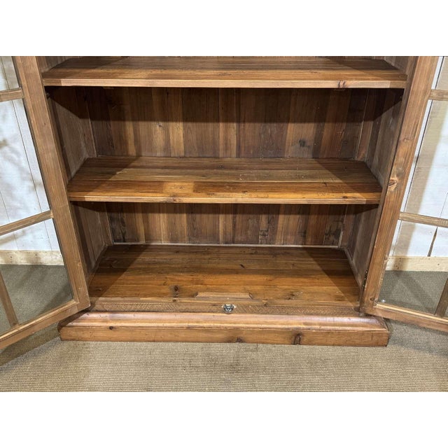 Modern Fir Wood Bookcase, 1980s For Sale - Image 9 of 18