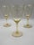Set of 4 Vintage Yellow Water Glasses For Sale - Image 4 of 9
