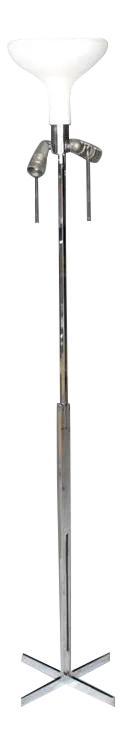 Mid-Century Modern Chrome Floor Lamp