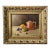 1959 Max H. Weiss Original Still Life Oil Painting – Fruit & Copper Teapot in Ornate Gold Carved Frame For Sale