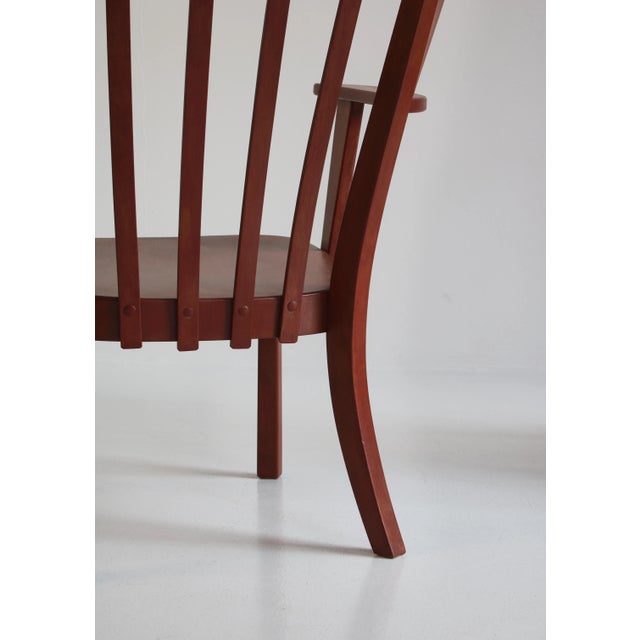 Brown Danish Canada Armchairs in Stained Beech by Fritz Hansen, 1940s, Set of 2 For Sale - Image 8 of 18