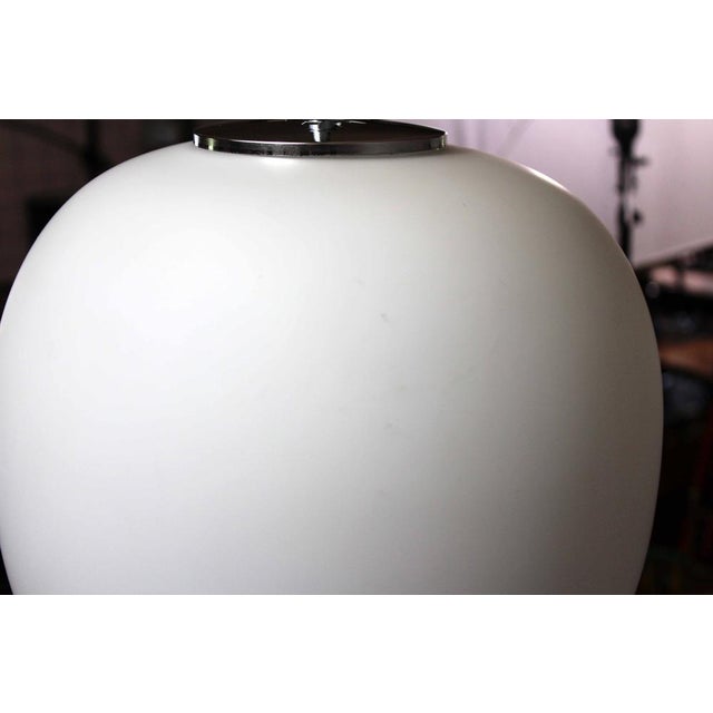 Silver Opaline Glass Suspensions from Glashütte Limburg, 1970s, Set of 2 For Sale - Image 8 of 16